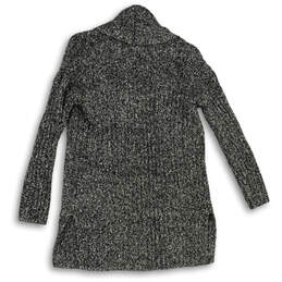 NWT Womens Gray Black Heather Knitted Open Front Cardigan Sweater Size XS alternative image