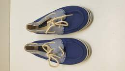 Polo By Ralph Lauren Size 7.5B Blue Lace Up Boat Shoe