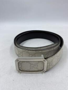 Authentic Gucci White Belt - Size One Size