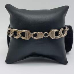 Sterling Silver Figaro Chain Link 18.6mm Bracelet 53.6g alternative image