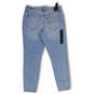 NWT Womens Blue Denim Stretch Light Wash Pockets Skinny Leg Jeans Size 29 image number 2