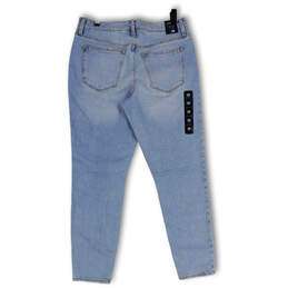 NWT Womens Blue Denim Stretch Light Wash Pockets Skinny Leg Jeans Size 29 alternative image