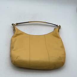 Coach Womens Yellow Zipper Pocket Shoulder Hobo Bag Purse alternative image