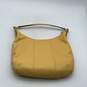 Coach Womens Yellow Zipper Pocket Shoulder Hobo Bag Purse image number 2