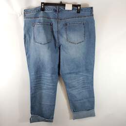 Style & Co Women Blue Boyfriend Jeans Sz 22W NWT alternative image