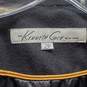 Kenneth Cole New York Melton Faux Leather Trim Wool Blend Coat 2P image number 2