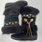 VTG Technica Italy Made Fur Black Winter Boots EU Size 39 image number 4