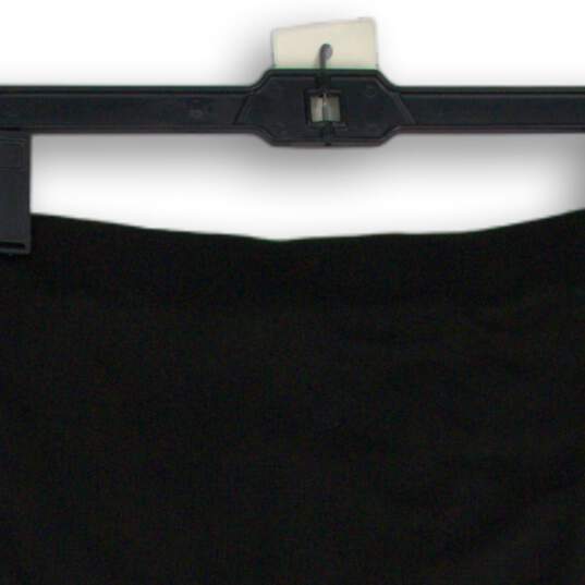 Womens Black Elastic Waist Twist Front Pull-On Mini Skirt Size L image number 4