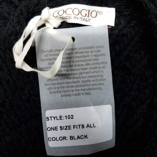 Cocogio Black Poncho Sweater image number 4