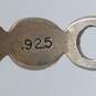 A. Sterling Silver Diamond Cut Sz 3.5-6.5 Rings & Hoop Earring BD. 3pcs. 12.4g image number 8