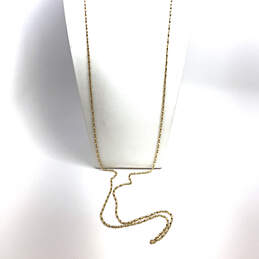 Designer J. Crew Gold-Tone Lobster Clasp Classic Link Chain Necklace alternative image