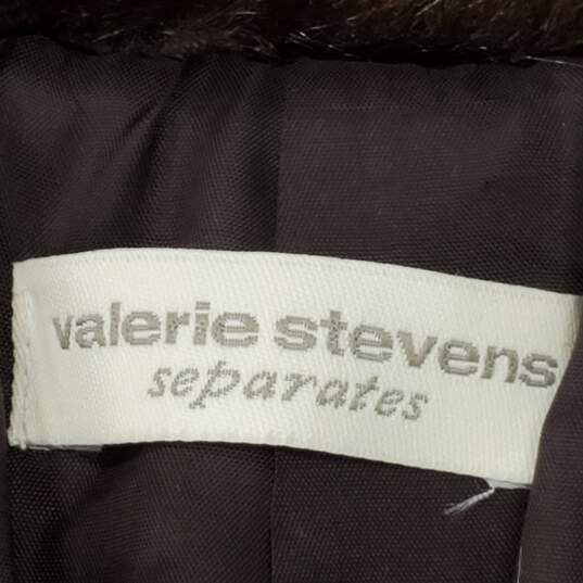 Valerie Stevens Women Brown Faux Fur Coat XL NWT image number 3