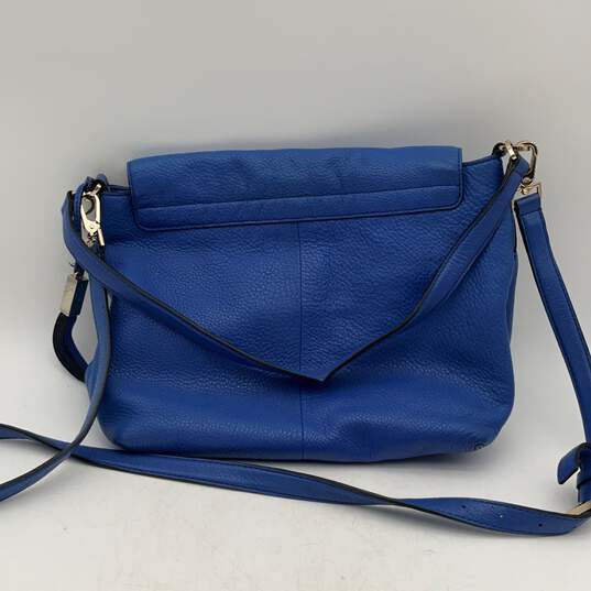 Kate Spade New York Womens Blue Leather Adjustable Strap Crossbody Bag Purse image number 2
