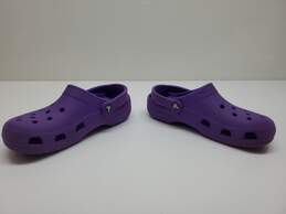 Unisex Crocs Purple Platform Sandals Clogs Sz Mn 6 / Wm 8