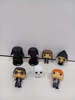 7pc. Lot of Assorted Funko Pop! Figurines Harry Potter, Star Wars, & Snow White Characters