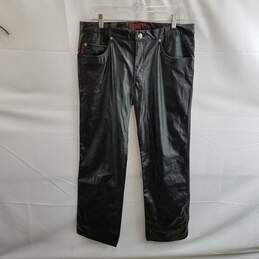 Tripp Men's Black Faux Leather Pants Size 34