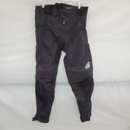 MEN'S FIRSTGEAR BLACK 100% PU COATED NYLON MOTORCYCLE PANT SIZE 34
