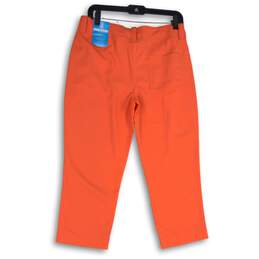 PGA Tour Womens Coral Flat Front 5-Pocket Design Straight Leg Cropped Pants Sz 6 alternative image