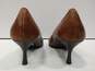 AK by Anne Klein Women's Brown Leather Heels image number 2