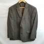Michael Kors Men's Brown Plaid Suit Jacket Size 44L image number 1