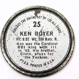 1964 Ken Boyer Topps Coins #25 St Louis Cardinals alternative image