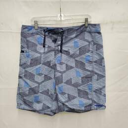 Patagonia MN's 100% Nylon Zip Pocket Blue Wavefarer Board Shorts Size 34