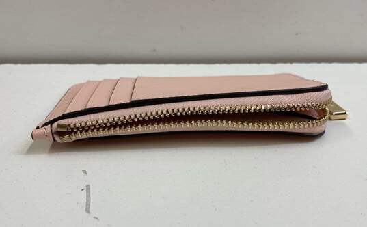 Kate Spade Madison Saffiano Leather Top Zip Card Wallet Pink image number 5