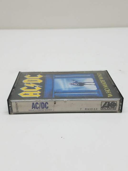 Vintage 1986 AC DC Who Made Who Audio Cassette Tape image number 4