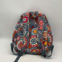 Vera Bradley Womens Multicolor Floral Quilted Adjustable Strap Zipper Backpack alternative image