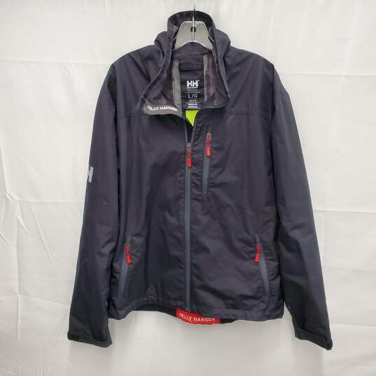 Helly Hansen MN's Ventilated Black Fully Zip Windbreaker Size L image number 1