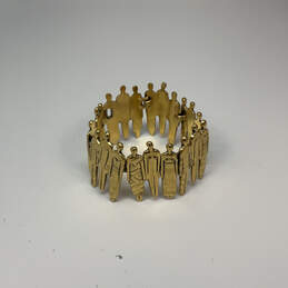 Designer Laurel Burch Gold-Tone Women Figural Hinged Bangle Bracelet alternative image