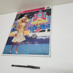 VTG. Mattel 'Golden' Frame Tray Puzzle Barbie 1991 Approx. 14.5x11 In. *Sealed+