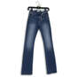 NWT Womens Blue Denim Medium Wash Pockets Regular Fit Straight Jeans Sz 24 image number 4