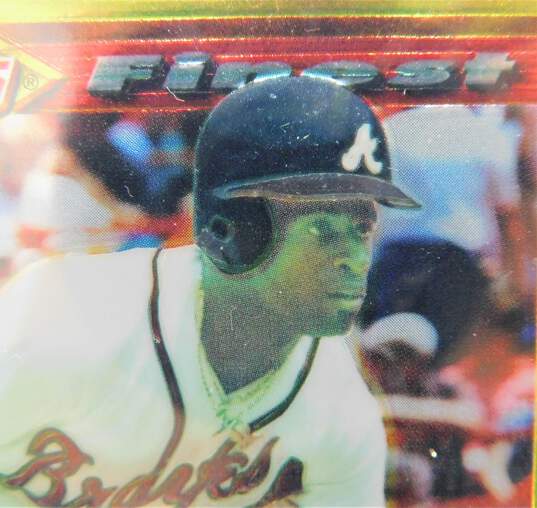 1994 Deion Sanders Topps Finest Preproduction Atlanta Braves image number 3