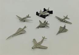 Assorted Pewter Miniature Figurines Airplanes US Buildings White House Capitol alternative image