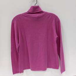 Pendleton Petite Women's Pink Cashmere Turtleneck Sweater Size M alternative image