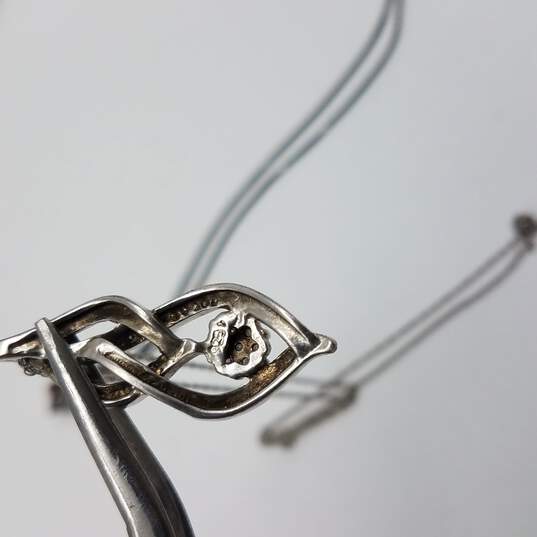 Sterling Silver Multi Gemstone 17, 20 & 19 Inch Heart Necklace 3pcs Bundle 11.6g image number 10