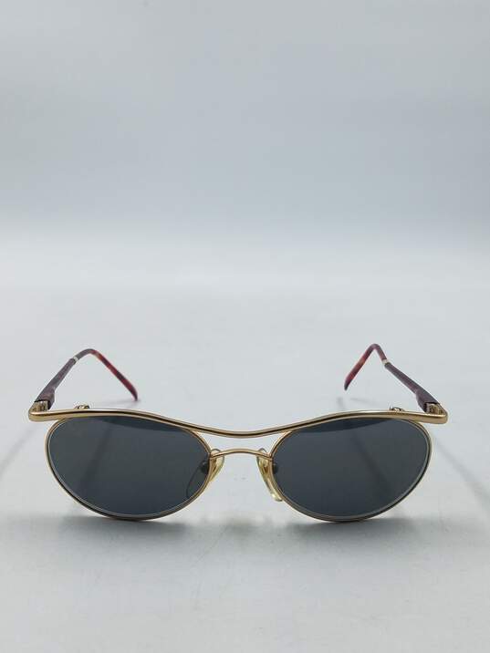 Maui Jim Gold Oval Sunglasses image number 2