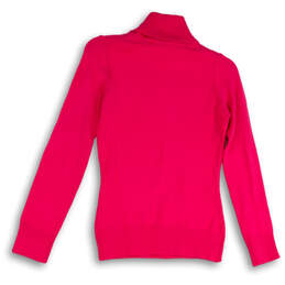 NWT Womens Pink Turtle Neck Long Sleeve Knitted Pullover Sweater Size S alternative image