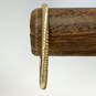 Designer J. Crew Gold-Tone Spiral Twisted Round Bangle Bracelet 17.0g image number 2