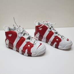 Nike Air More Uptempo White Red Sz 8
