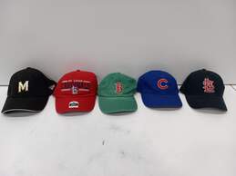 Bundle of 5 Assorted Sports Baseball Caps