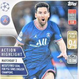 2021-22 Lionel Messi Topps Match Attax UCL Extra Action Highlights alternative image