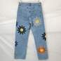BDG Women's Flower Embroidered Wide Leg Jeans Size 31 image number 2