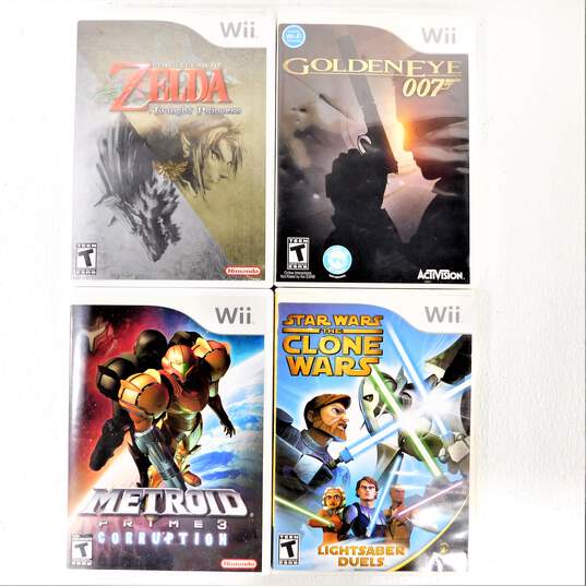 Nintendo Wii W/ 4 Games Golden Eye 007 image number 8