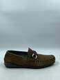 Authentic Salvatore Ferragamo Brown Driver Loafers M 9.5D image number 1