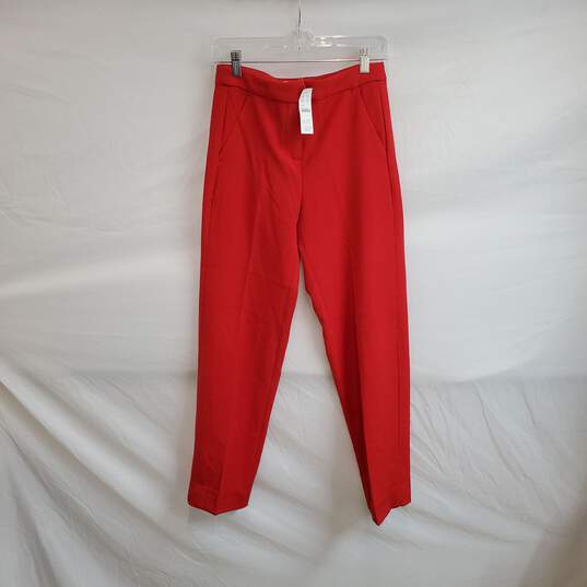 J. Crew Red Kate Tapered Pant WM Size 2 NWT image number 1