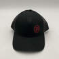 Mens Black Red OC771 Adjustable Snap Ultimate Trucker Hat One Size image number 1