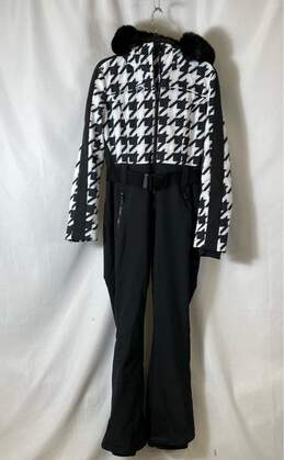 Gsou SMN Women's Black Hounds Tooth Snow Jumpsuit- M NWT