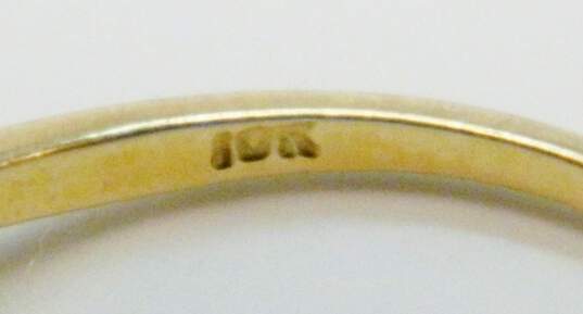 10K Yellow Gold Pearl Solitaire Ring 1.2g image number 5